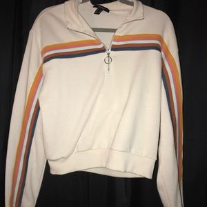retro looking quarter zip